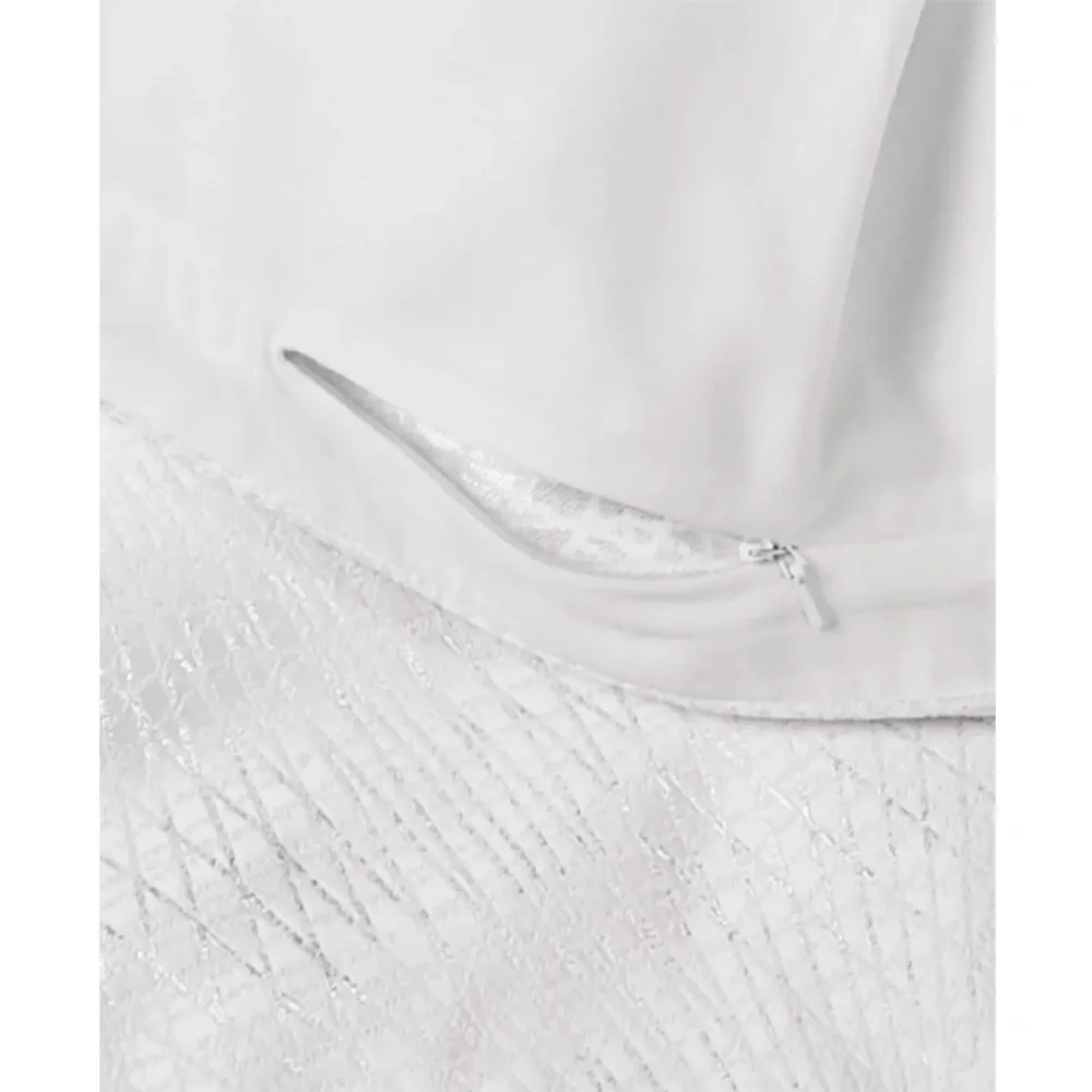 NIB $465 [ King Duvet Cover ] Hotel Collection Diamond‎ Lattice Fresh White